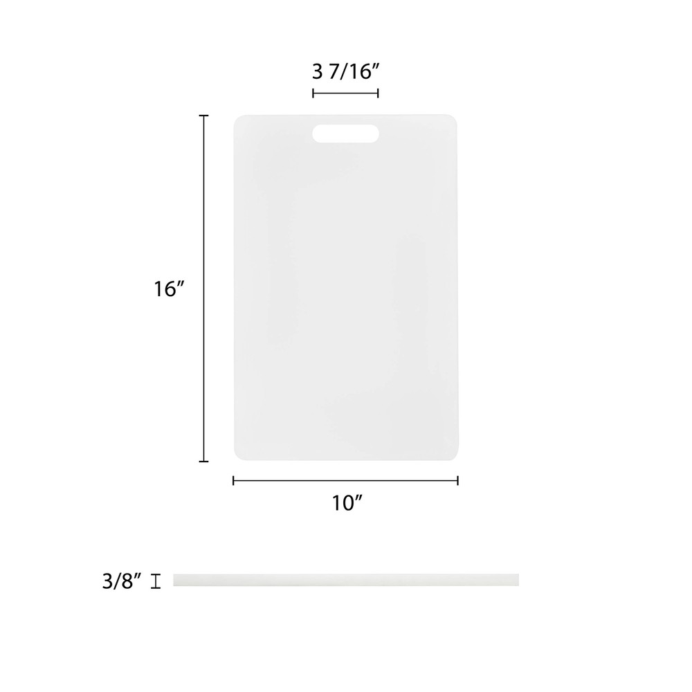 Excellante 16 by 10 by 1/2-Inch Medium Polyethylene Cutting Board