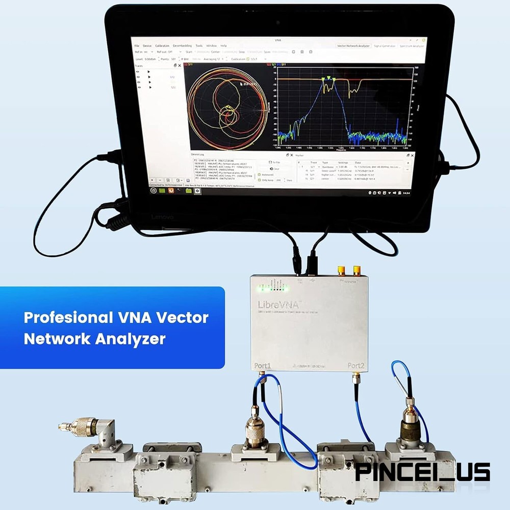 LibreVNA 2.0 100kHz-6GHz Portable Vector Network Analyzer USB Based Full 2-Port