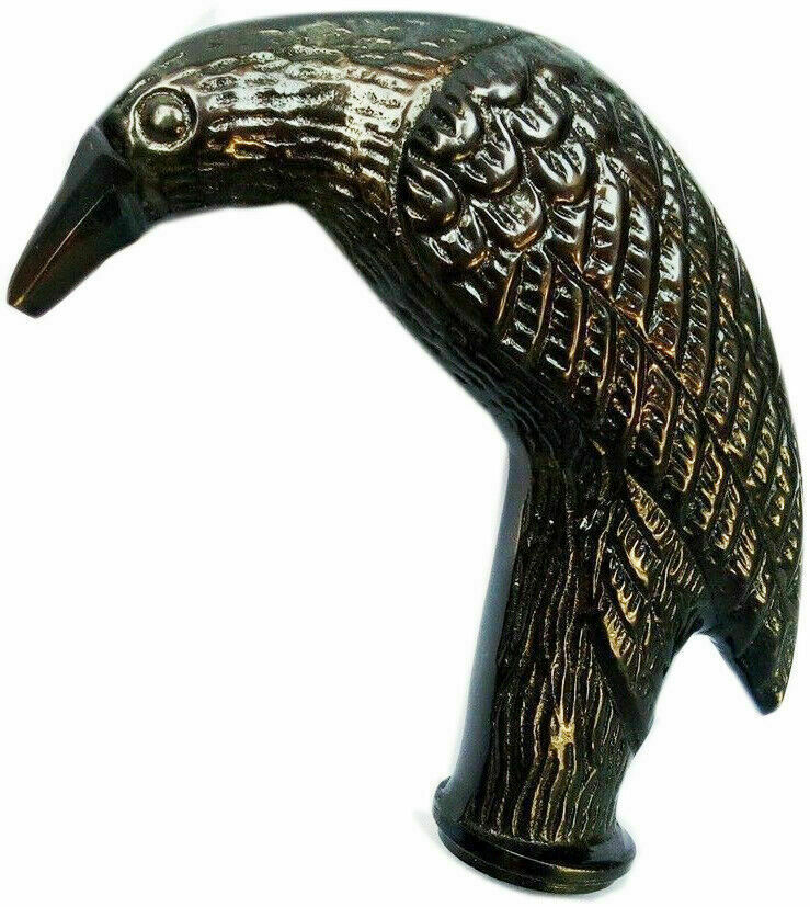 Nautical Solid Brass Raven Look Head Best Handle New Designer Handmade Item Gift