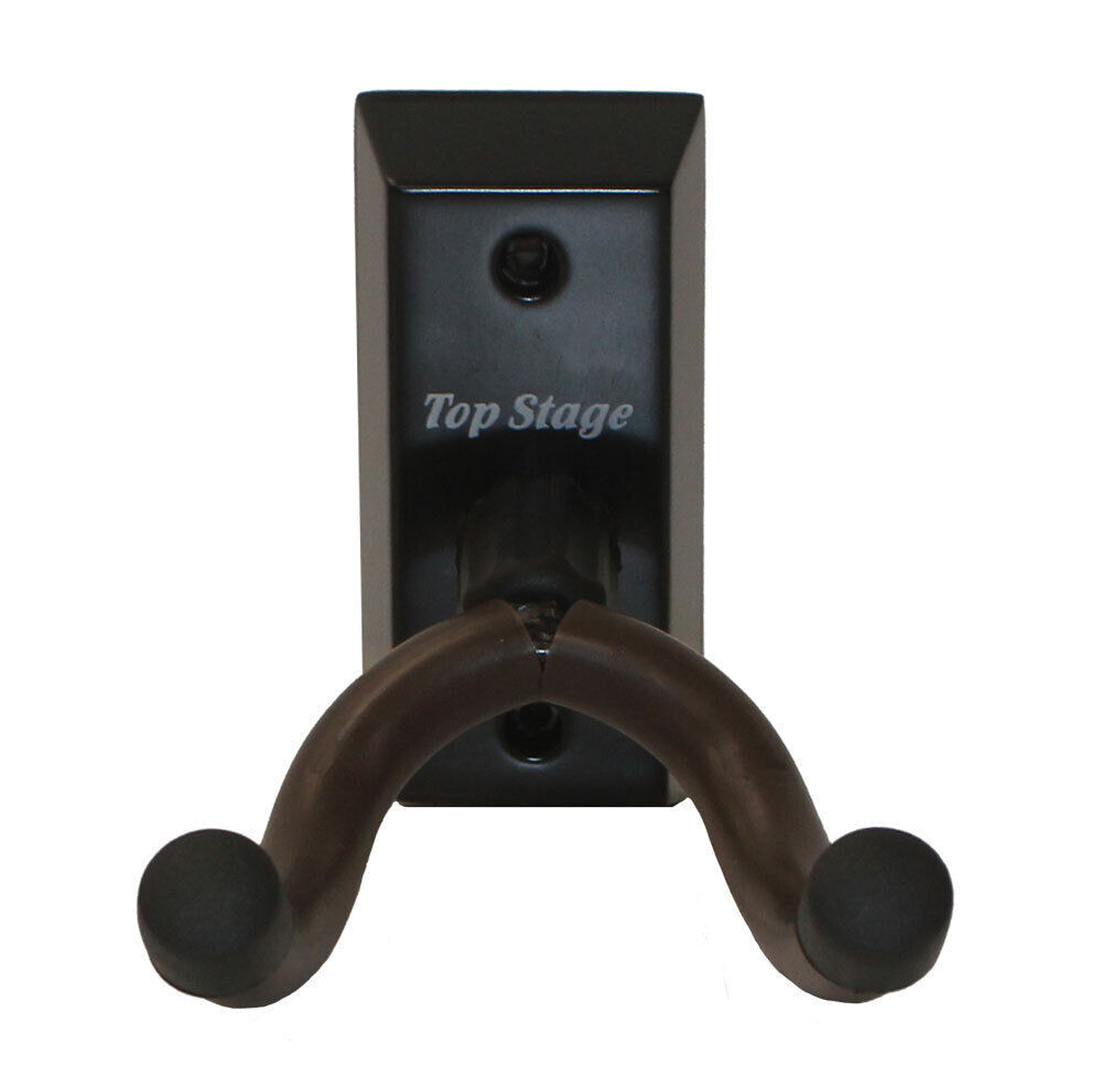 10 Hangers, GUITAR HANGER HOOK HOLDER WALL MOUNT DISPLAY STAND BLACK