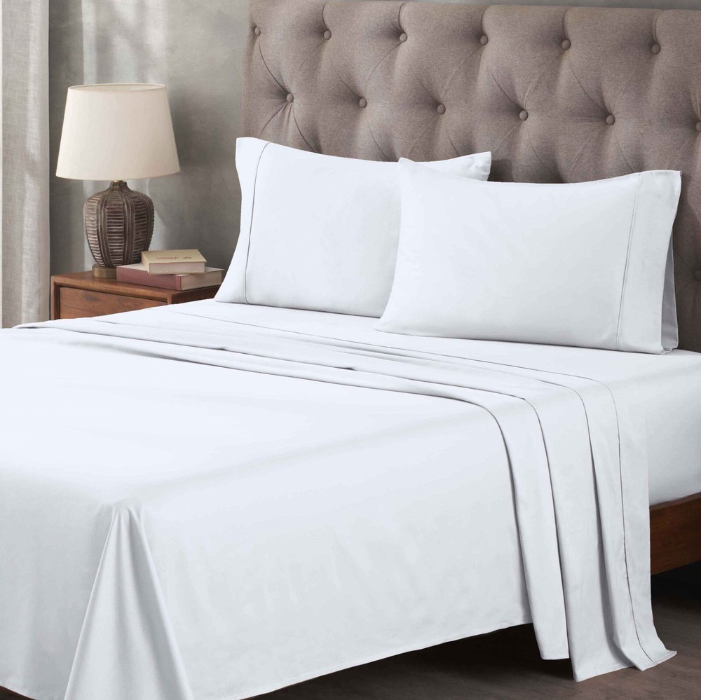 Egyptian Cotton Blend 400 Thread Count Solid Deep Pocket Bed Sheet Set