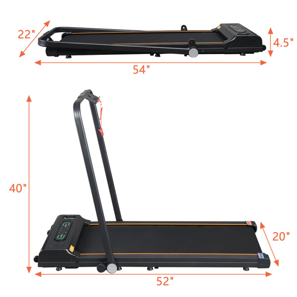 0.75HP Single Function Electric Treadmill Compact Electric Treadmill for Home