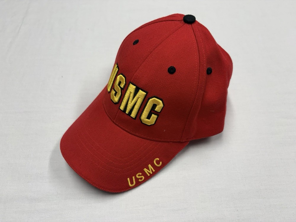 United States Marine Corps USMC Red Adjustable Size Hat