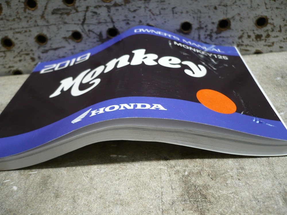 2019 Honda Monkey 125 Owner's Manual