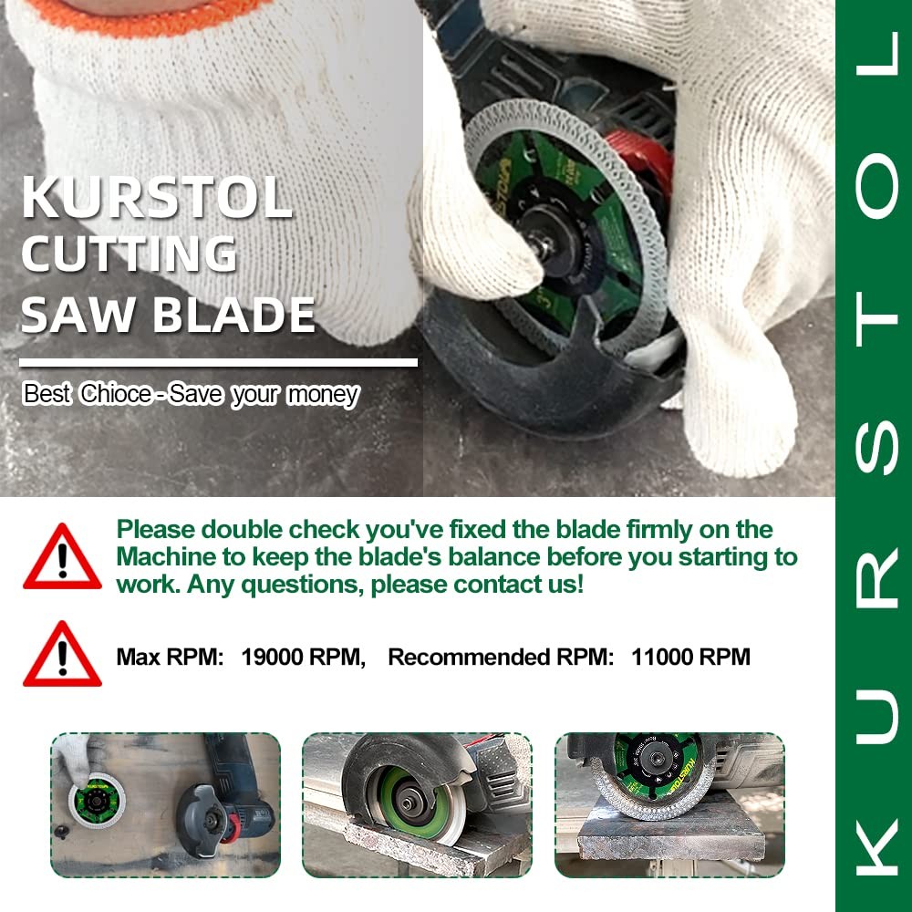 3" Tile Diamond Blade - 2pcs 75mm Super Thin Porcelain Cutting Disc...