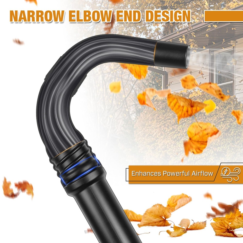 Upgraded Universal Gutter Cleaning Tools for Leaf Blowers with Black