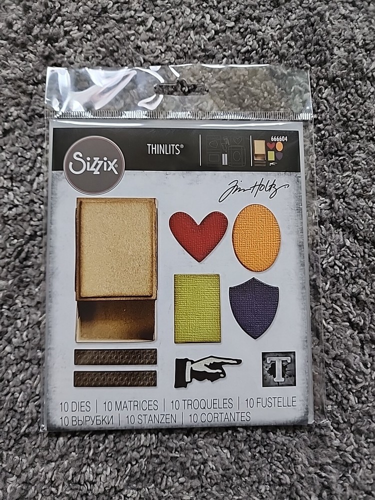 Tim Holtz Sizzix Thinlits, Vault Matchbox