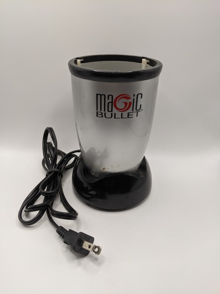 Magic Bullet Model MB1001B Blender Motor Replacement Base Only Silver Black