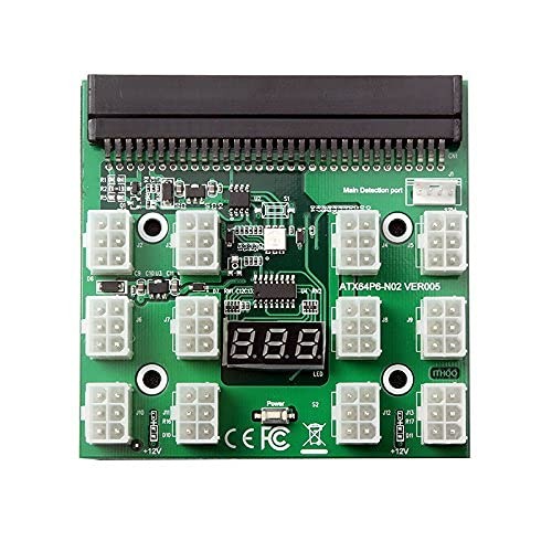 Power Supply Breakout Board Adapter DPS-1200FB/QB PCI-E 6Pin Add 2PSU Mining...