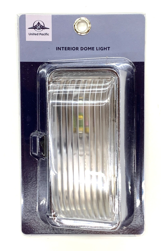 Chrome Universal Interior Dome Light w/ Switch & 1156 Bulb United Pacific 31427