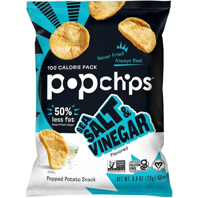Popchips Variety Pack Chips Snack Packs 0.8 oz - 30 Pack