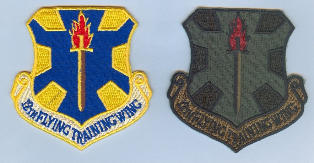USAF / US Air Force 12th FLYING TRAINING WING (TYPE 2) - 2 DIFFERENT .... X