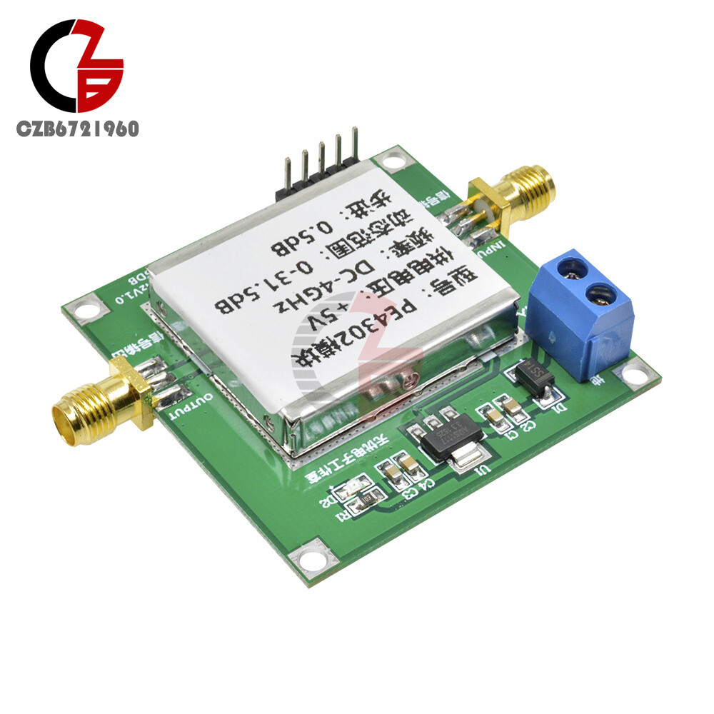PE4302 Digital RF Step Attenuator Module High Linearity 4GHz 0.5dB RF DSA