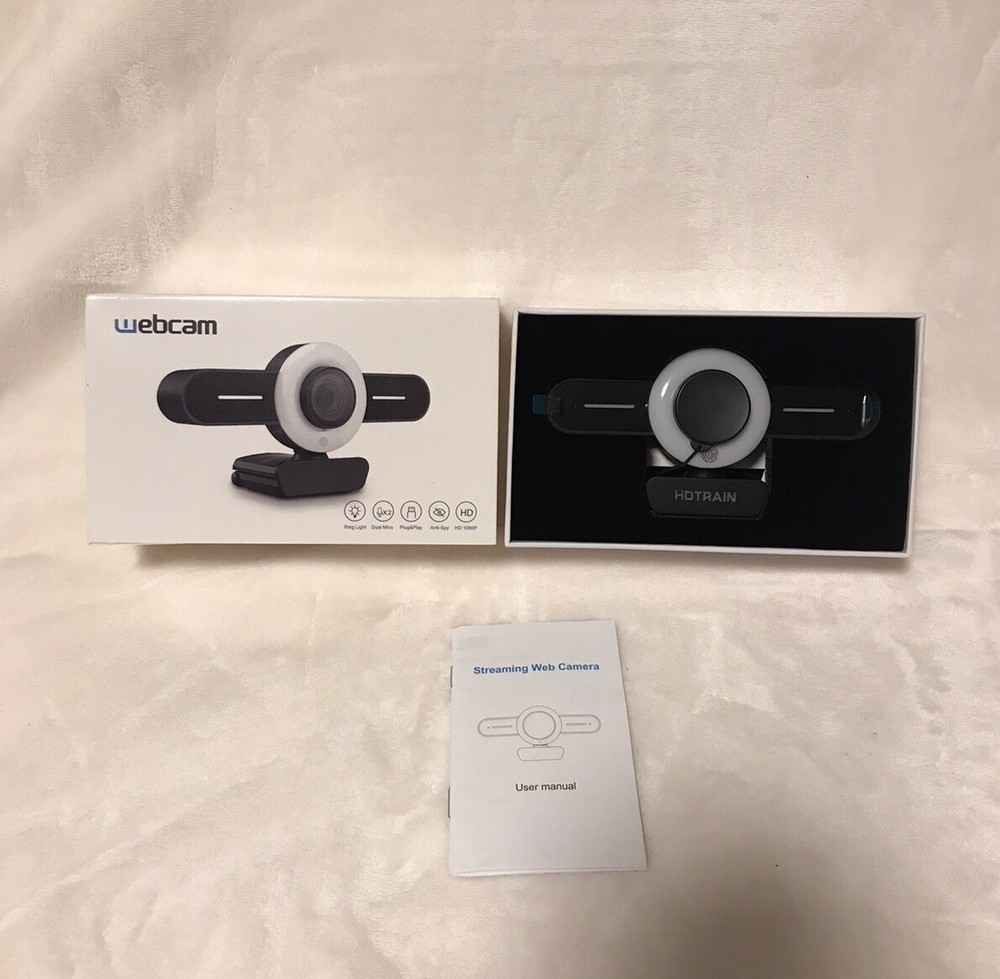Hotrain 1080P Webcam With Ring Light