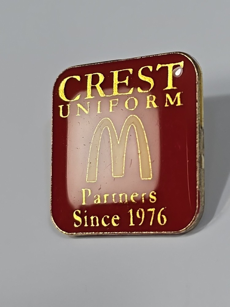 Crest Uniform McDonalds Partners Since 1976 Lapel Pin