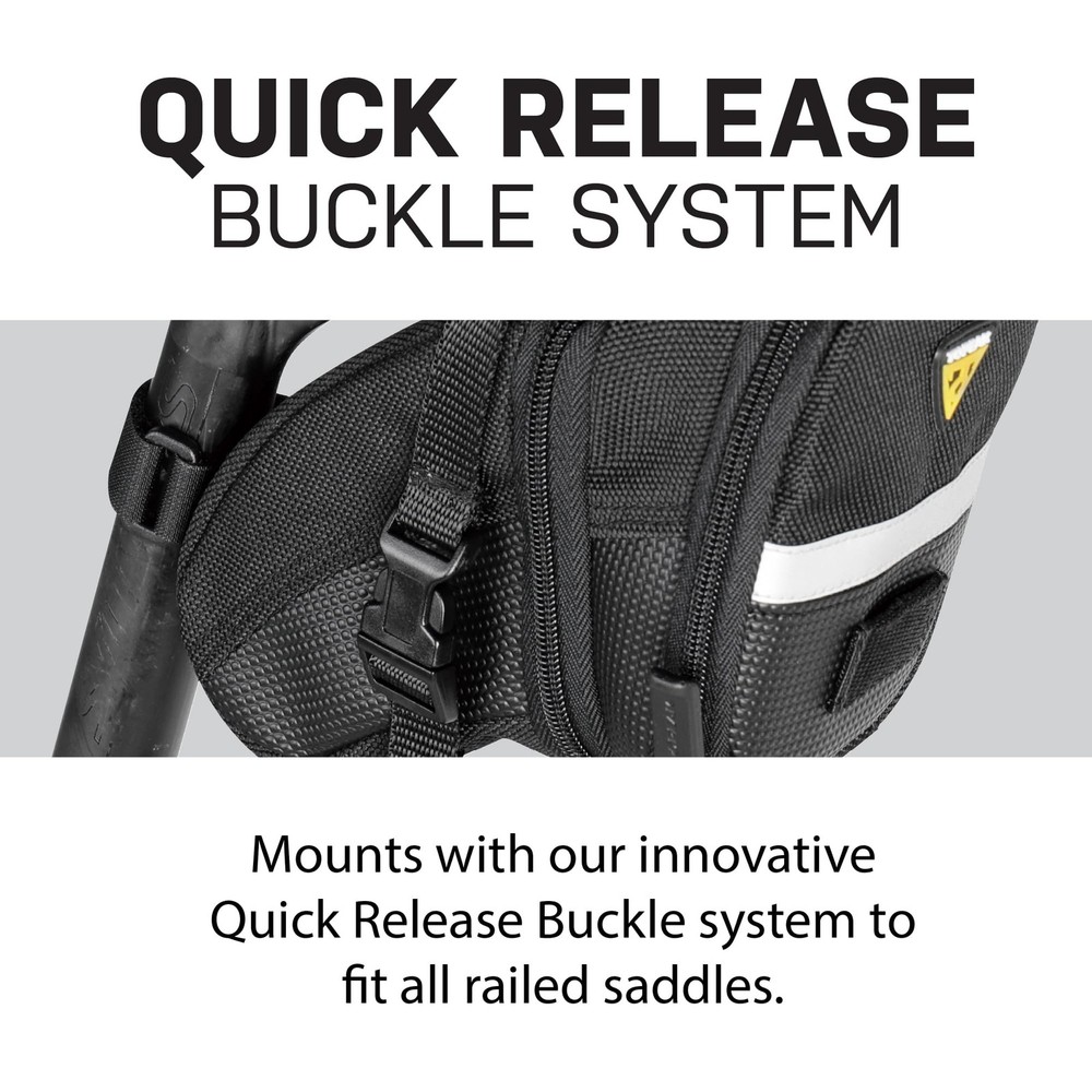 TC2261B Aero Wedge Pack with Strap Mount, Medium, black