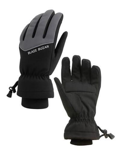 Unisex Active Winter Gloves – Touchscreen Compatible, Warm Large Medium Gray