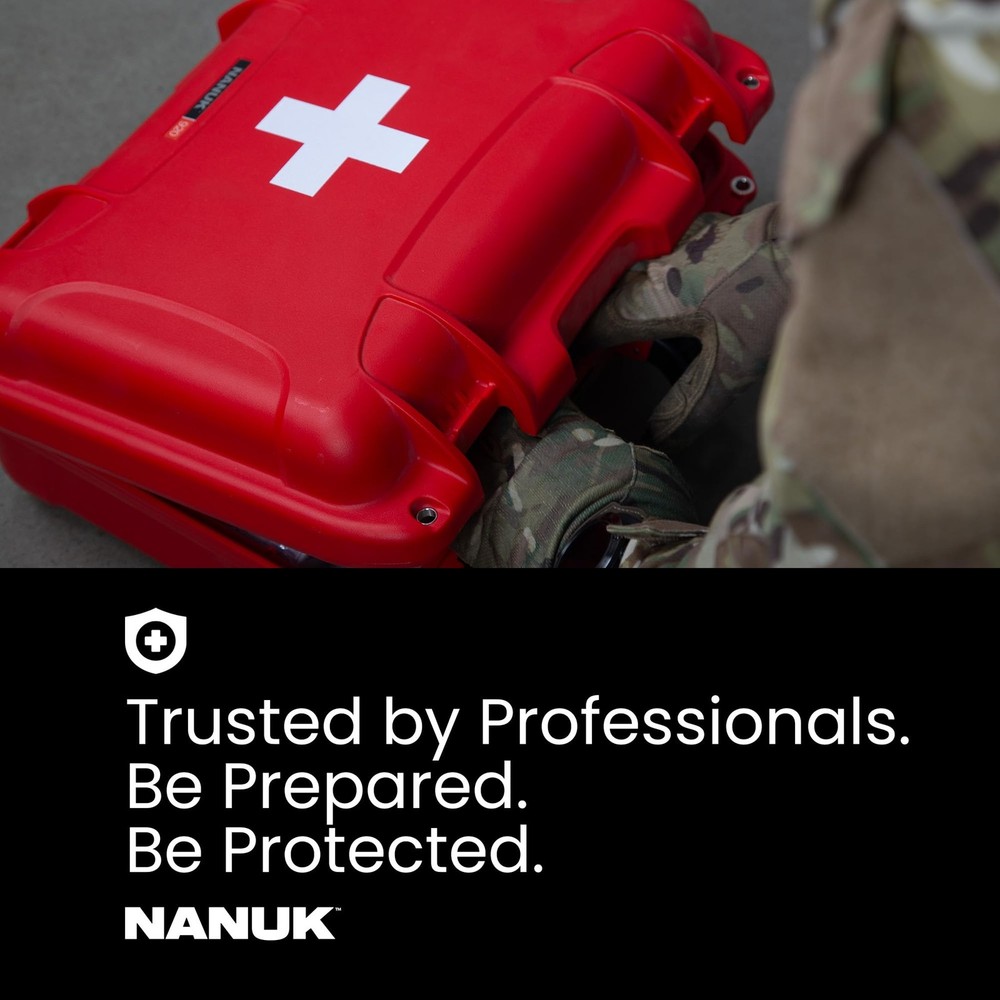 NANUK 910 Waterproof First Aid Box Empty – Durable, First Aid Organizer Case,...