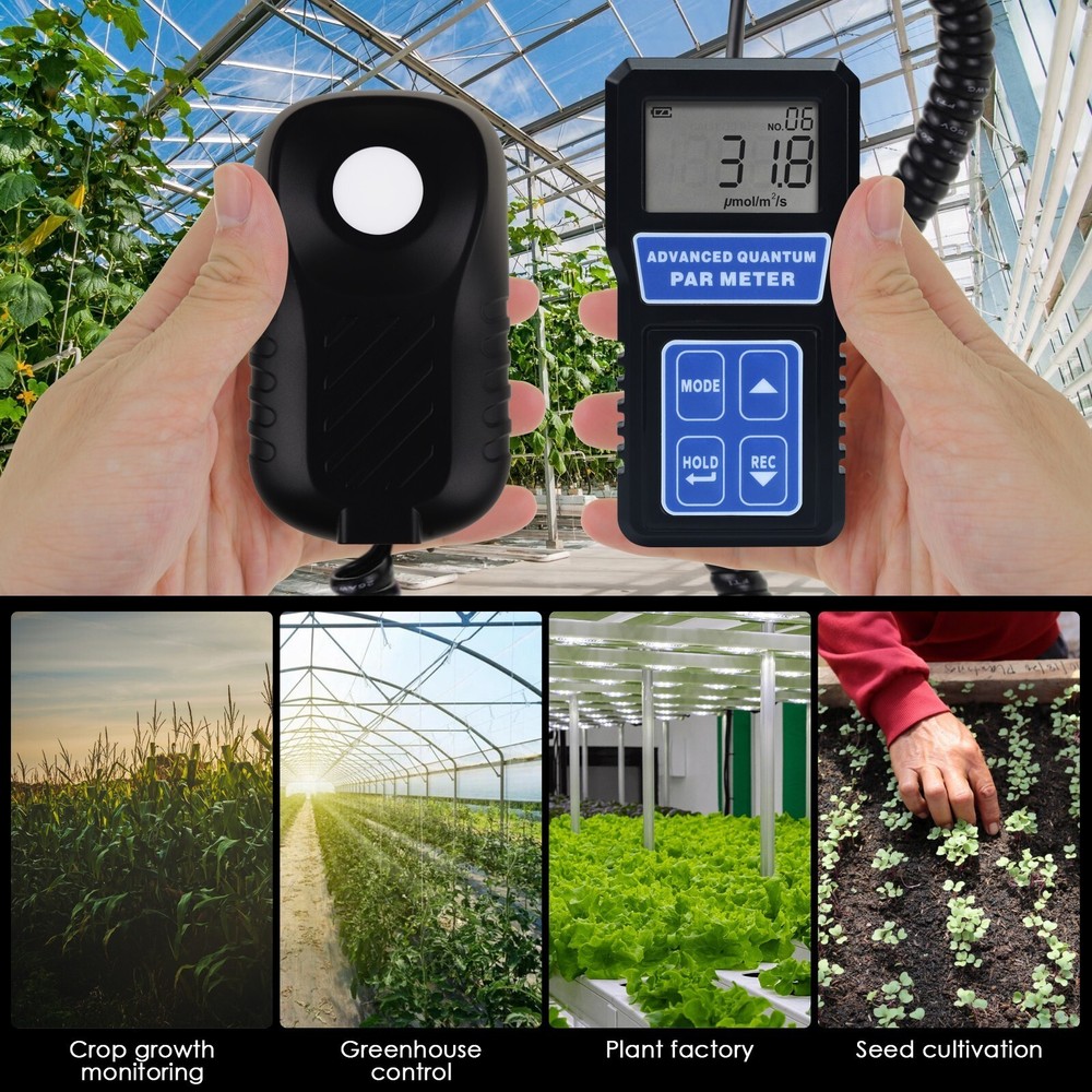 Advanced Quantum Sensor PAR Meter for Indoor Plants to Measure Light Intensity