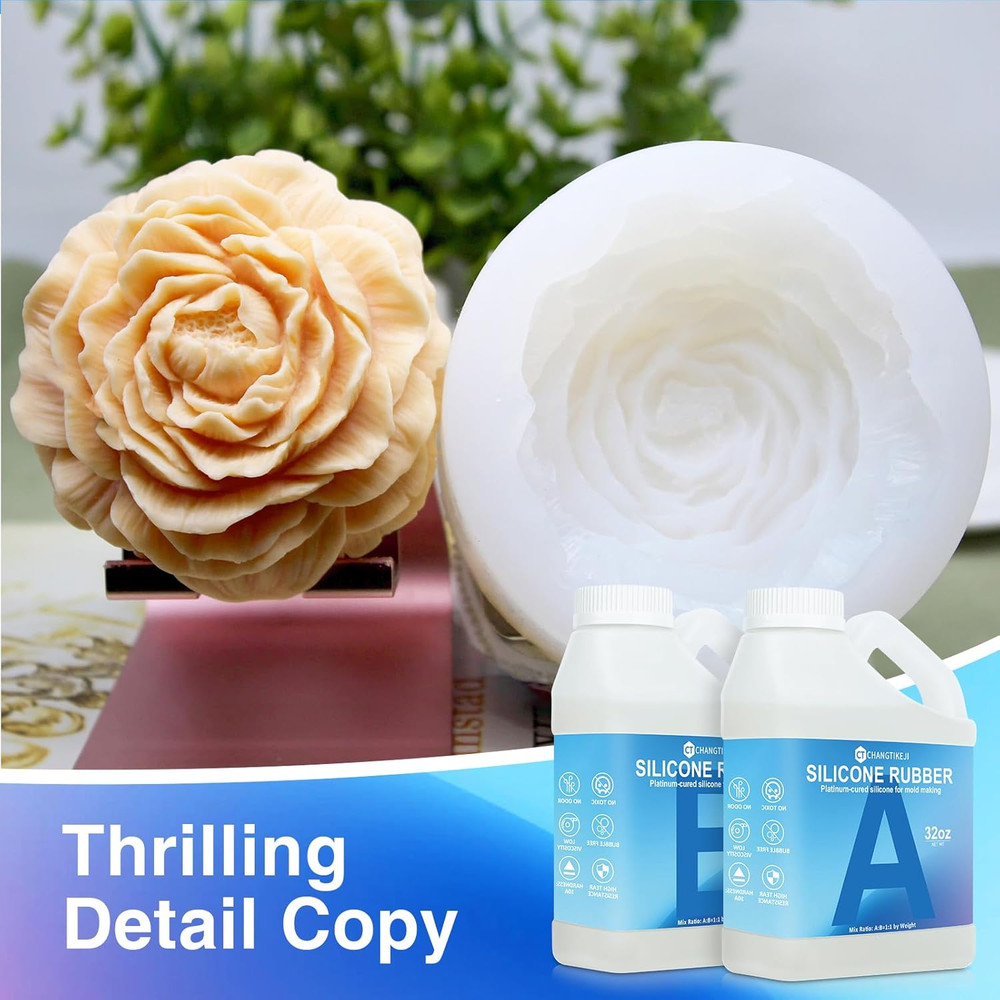 Silicone Mold Making Kit 64OZ Super Elastic Mold Maker