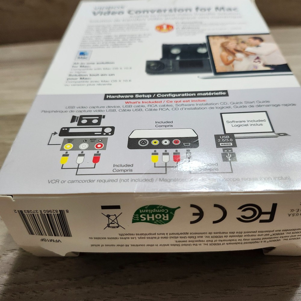 Honestech Vidbox For Mac Analog to Digital Video Conversion Solution Sealed