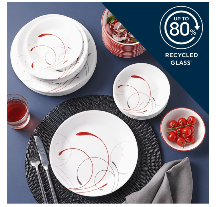 Corelle Splendor 12-Piece Glass Dinnerware Set (Service for 4)