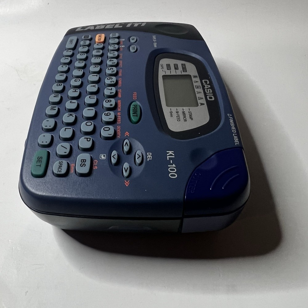 Casio EZ-Label Printer KL-100 - Blue Tested And Working