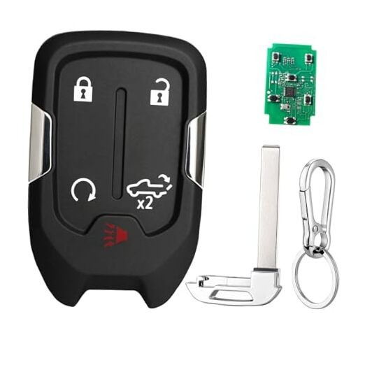 Keyless Entry Remote Control Key Fob Replacement 5 Button for Chevy Silverado