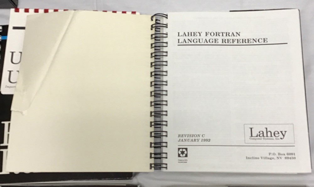 F77L EM/32 Lahey Fortran Language Systems