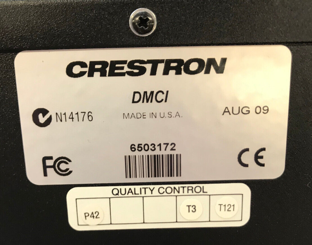 Crestron DMCI Digital Media Card Interface 6503172