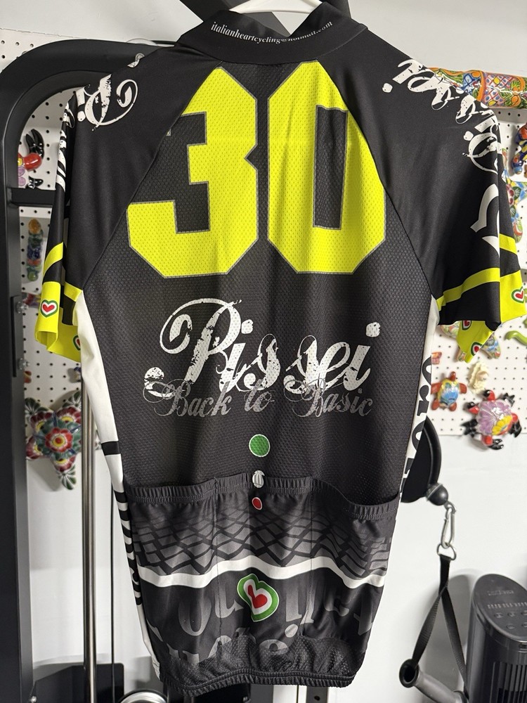 PISSEI “Back to Basic” Cycling Kit (Jersey + Bib) – Men’s Size 3 / Medium – #30
