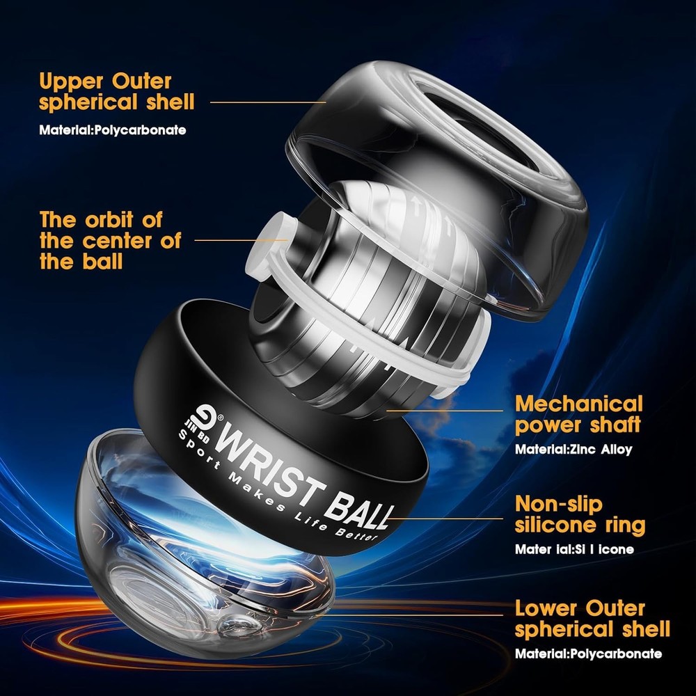 Durable Wrist Trainer Ball – Automatic Start for Effortless Strength Workouts