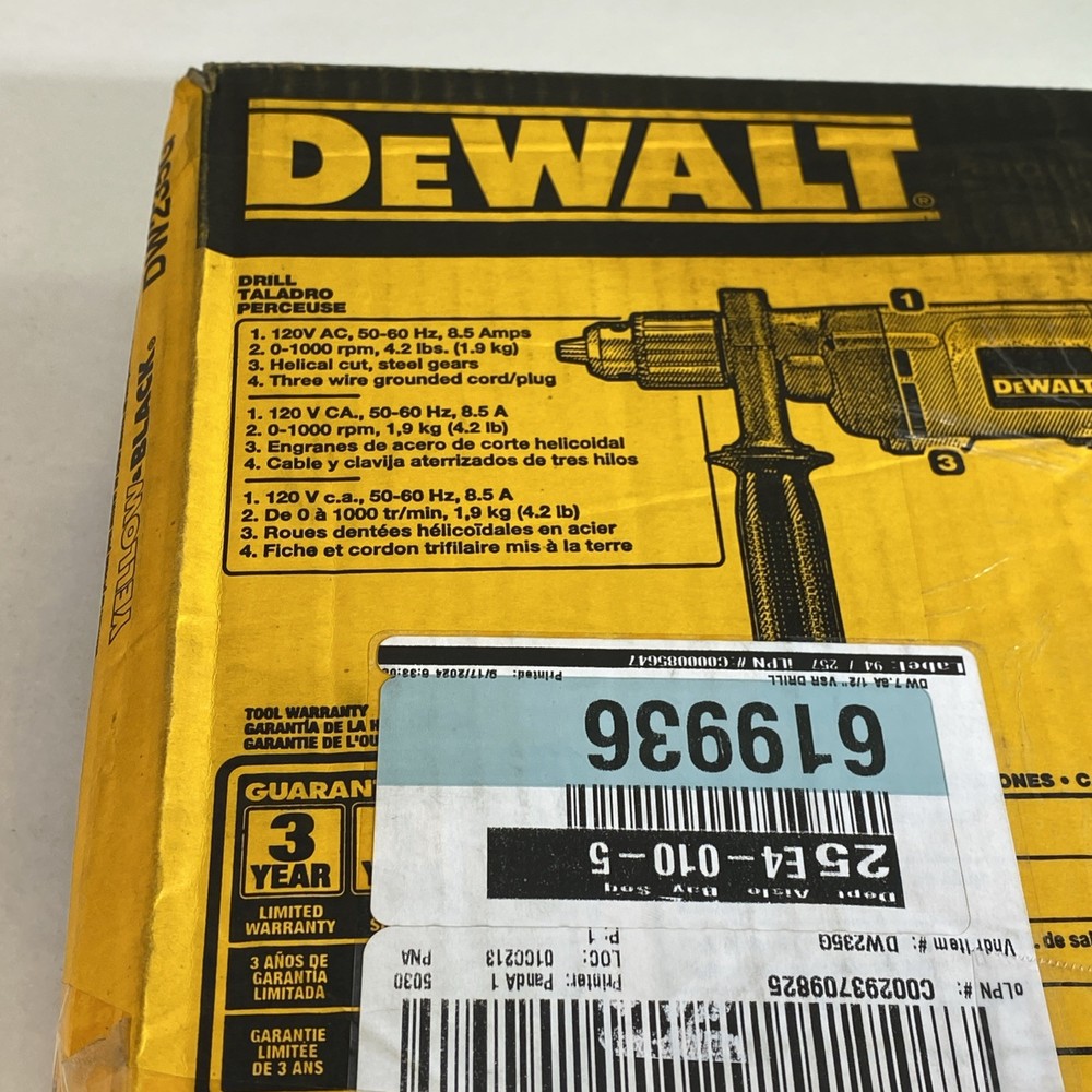 DEWALT DW235G 1/2" Variable Speed Corded Drill
