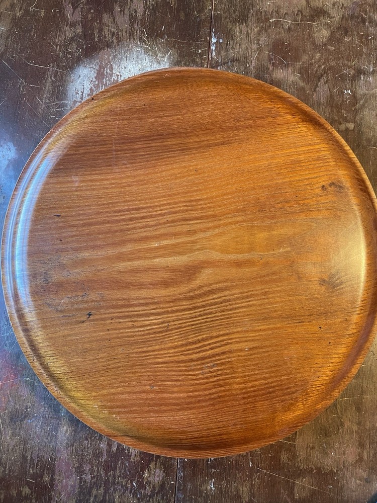 (4) Wooden serving platters