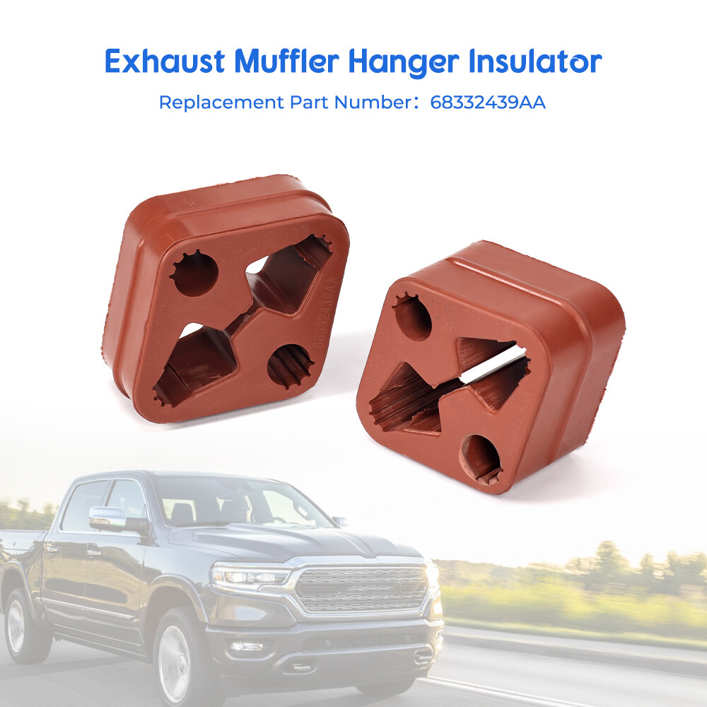 For 2019-2024 RAM 1500 Rear Exhaust Pipe Hanger Isulator Rubber Replacement