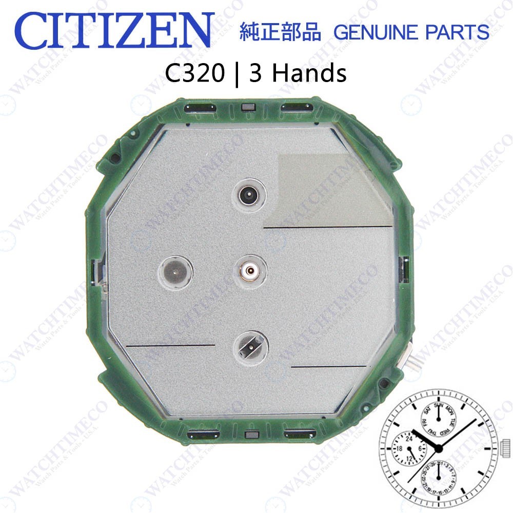 Genuine Citizen C320 Watch Movement 3 Hands Digital