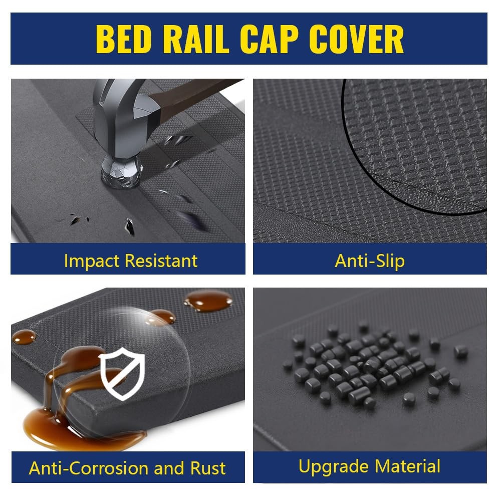 Bed Rail Caps Cover 6.6ft Chevy Silverado 2007-2013 Protector