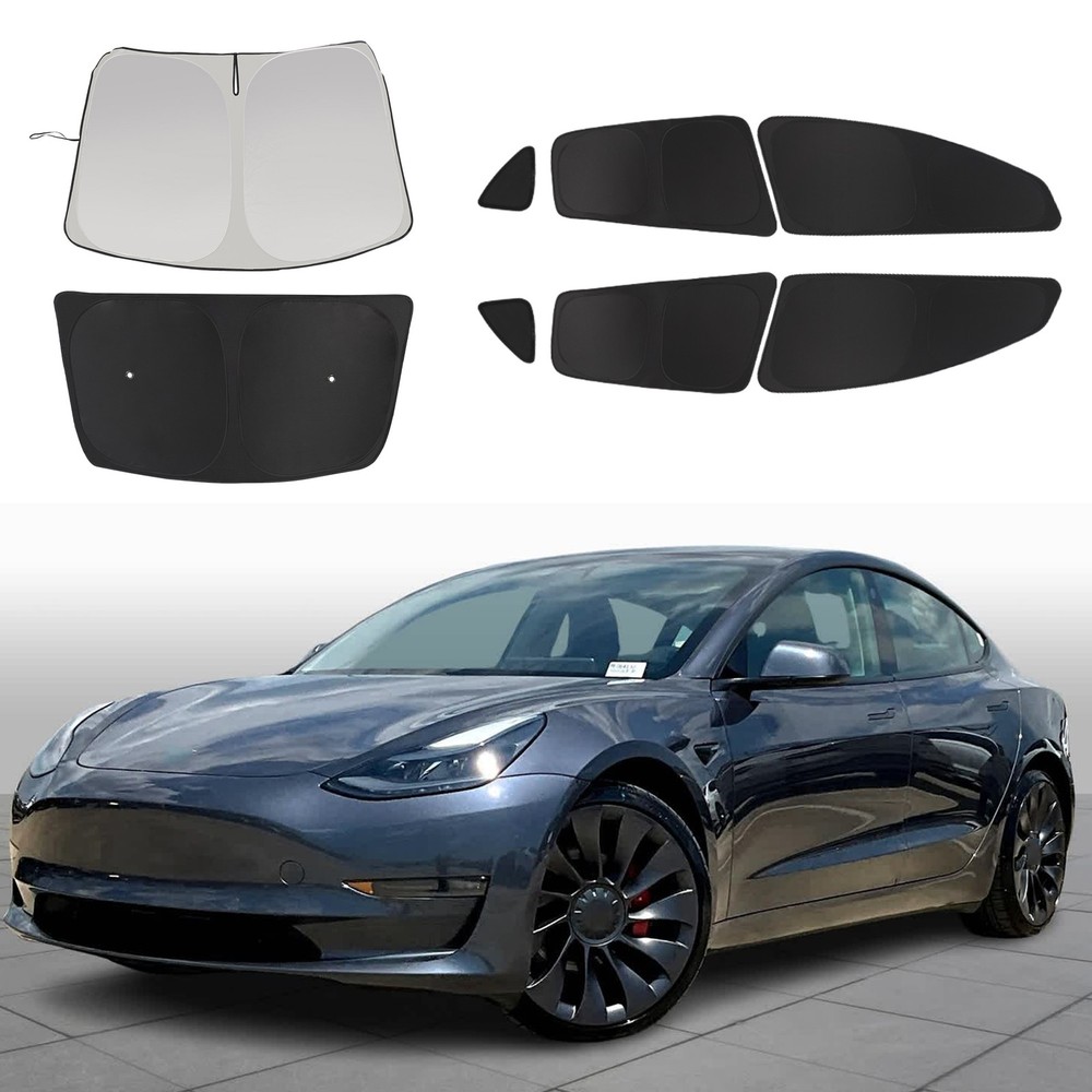 Side Windows Front Windshield Privacy Full Sunshade For Tesla Model 3