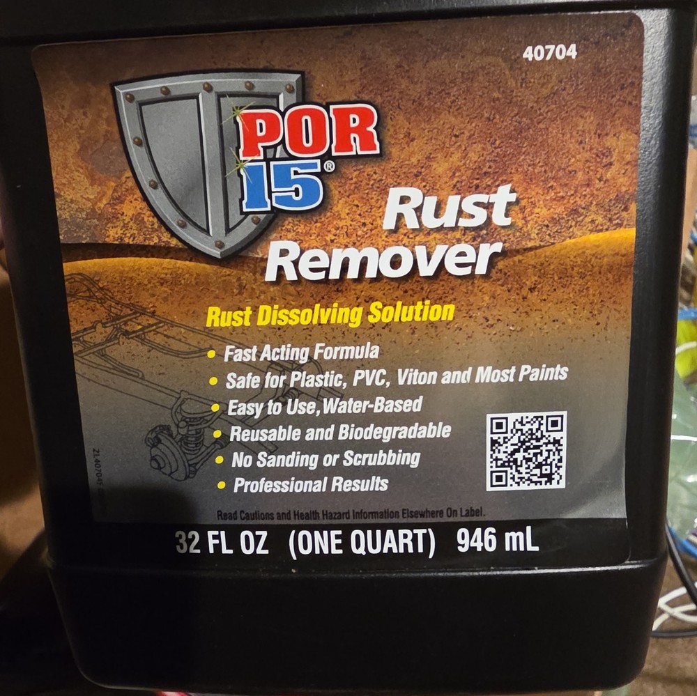 POR-15 Rust Remover; Rust Disolving Solution; 1 Quart