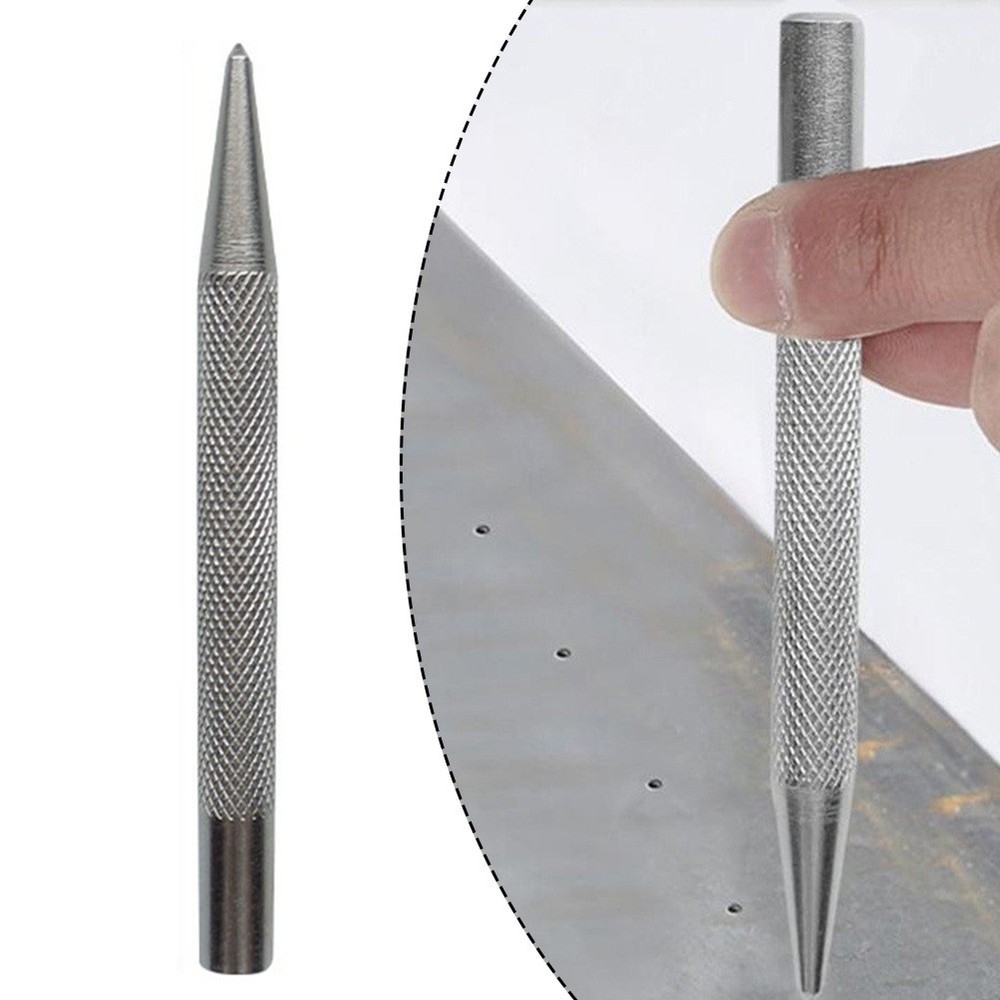 Comfortable Grip and Accurate Punching with Knurled Handle Center Punch