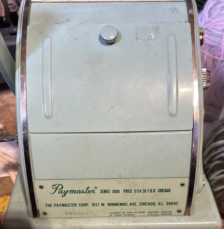 PAYMASTER SERIES 8000 Ribbon Check Writer