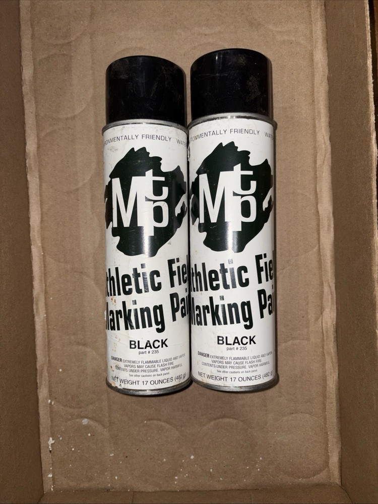 2 pack Athletic Field Marking Paint Black 17 Ounces