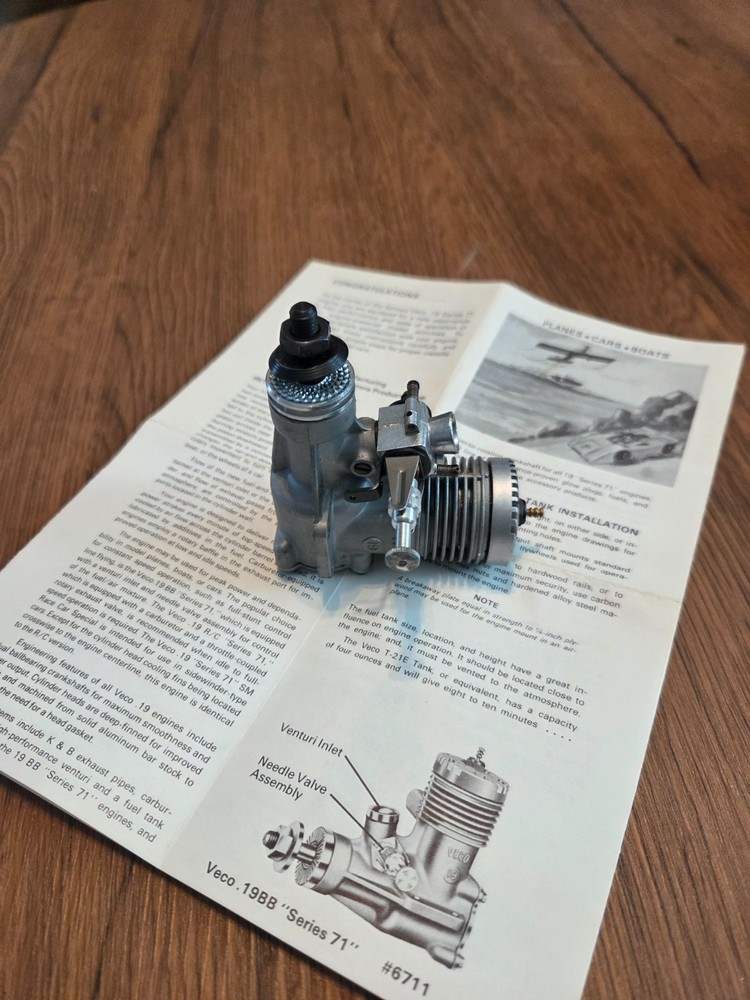 k&b veco .19 r/c series 71 nitro engine