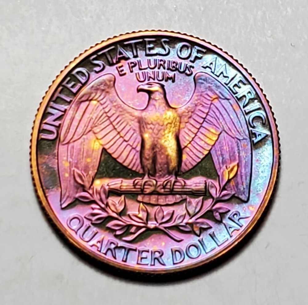 TONED 1981 S WASHINGTON QUARTER PROOF UNC #C2877