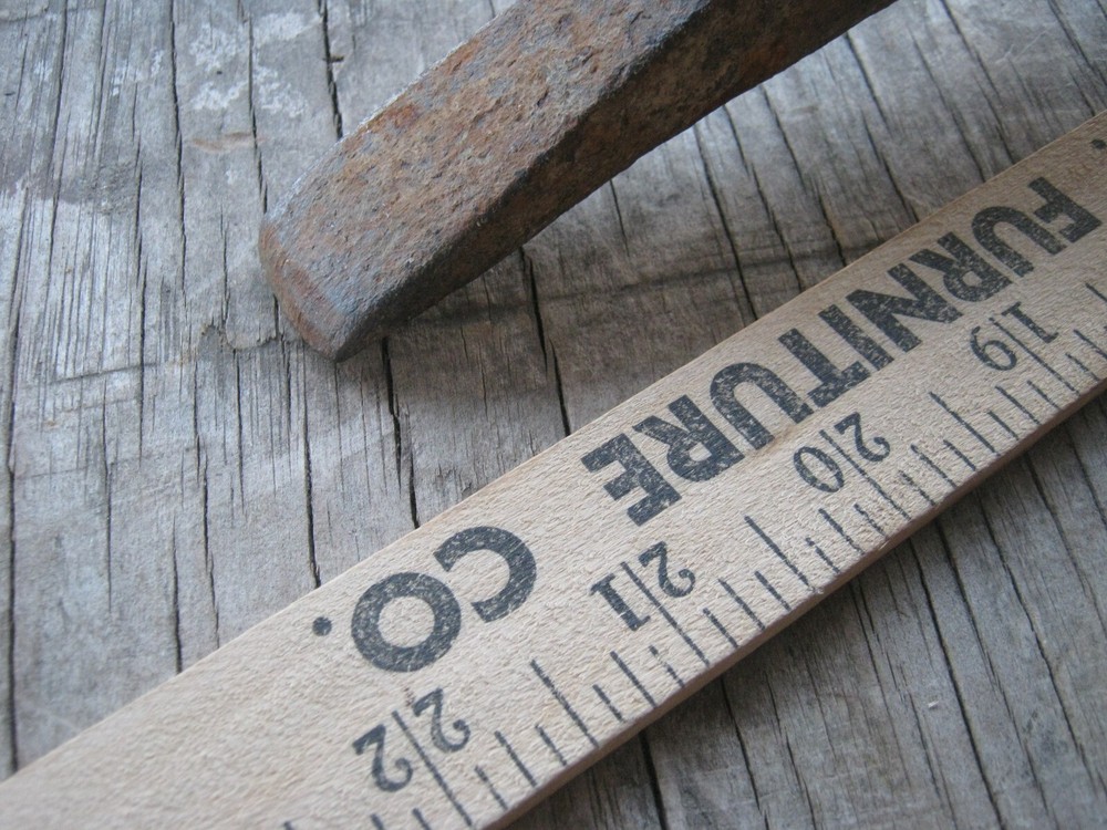 Rusty Rustic Original Vintage Primitive Metal Long Pick no handle