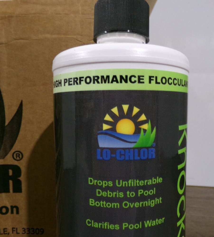 Lo-Chlor Knockdown High Performance Flocculant, 32floz/1qt, New S2