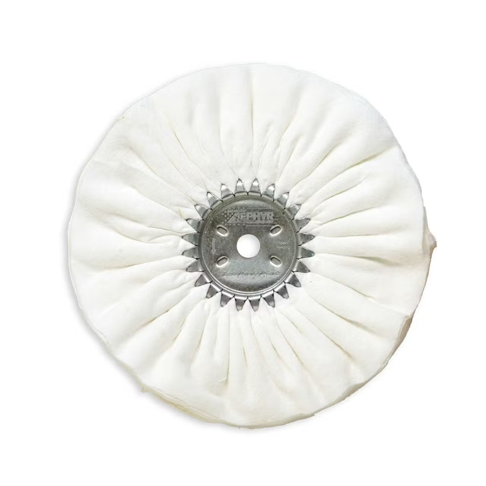 Zephyr White Domet Flannel Final Finish Buff Airway Buffing Wheel