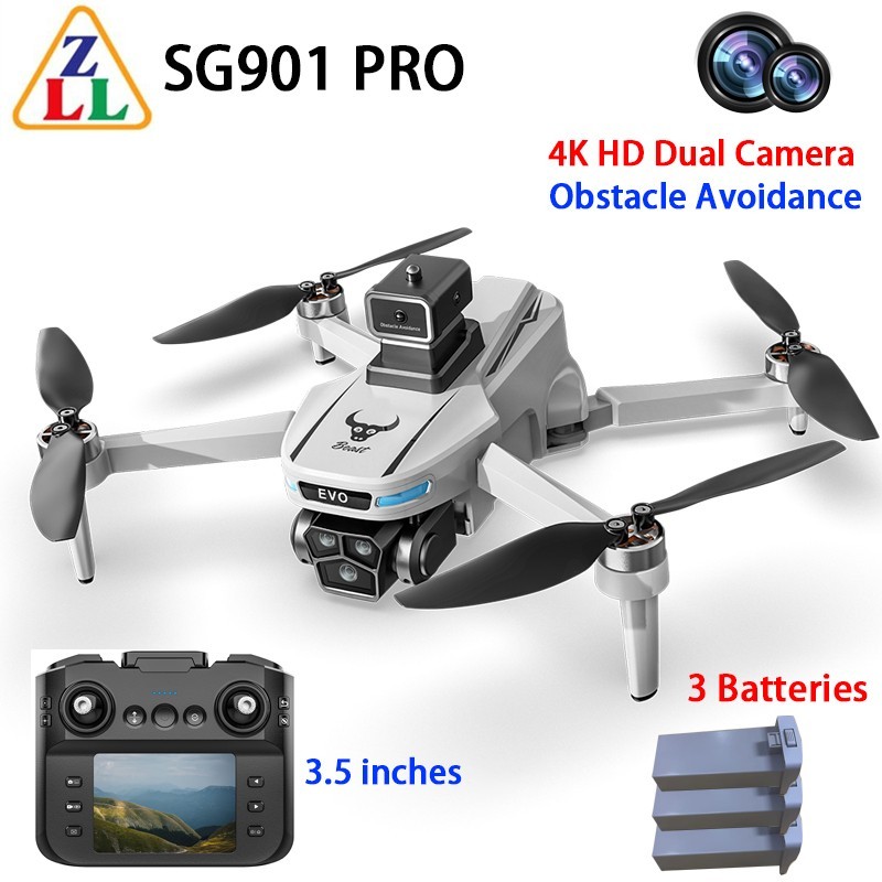 ZLL SG901 Pro Drone FPV 4K Camera 360° Obstacle Avoidance Foldable  Quadcopter