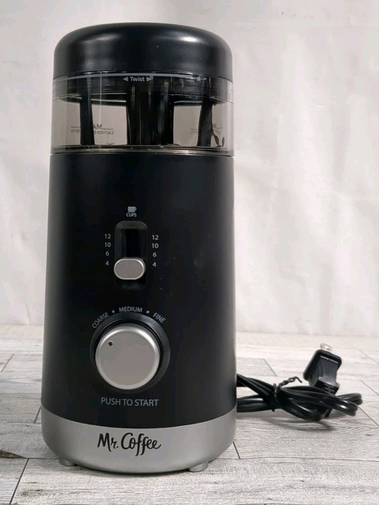 Mr. Coffee 12-Cup Automatic Blade Mill Grinder with 5 Presets, BVMC-PBG77