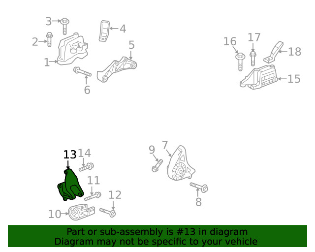 Genuine GM Trans Mount Bracket 85558396